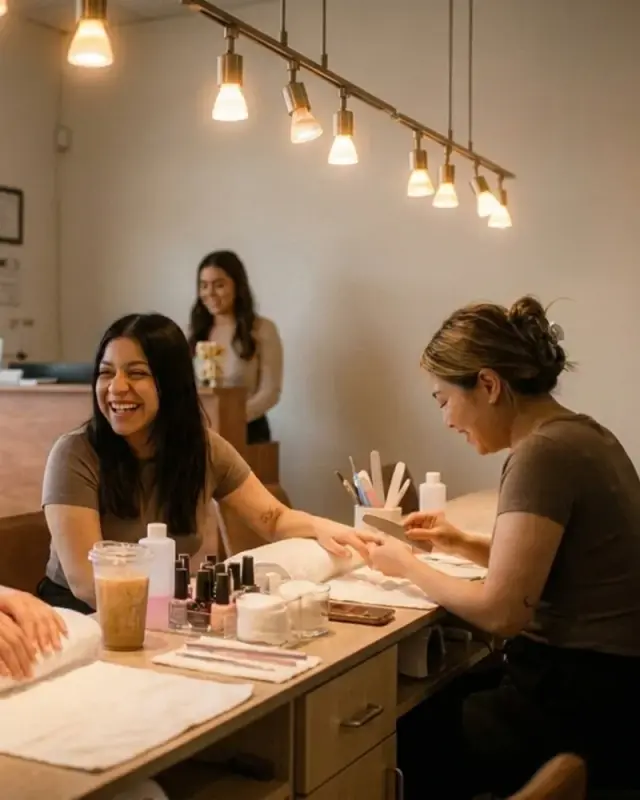 nail salon · client chat