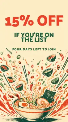Story: four days left to join the list